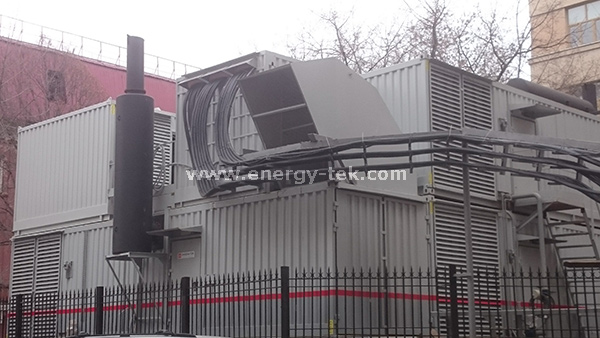 Энергокомплекс, состоящий из трех контейнерных электростанций на базе дизель-генераторов LIT1500